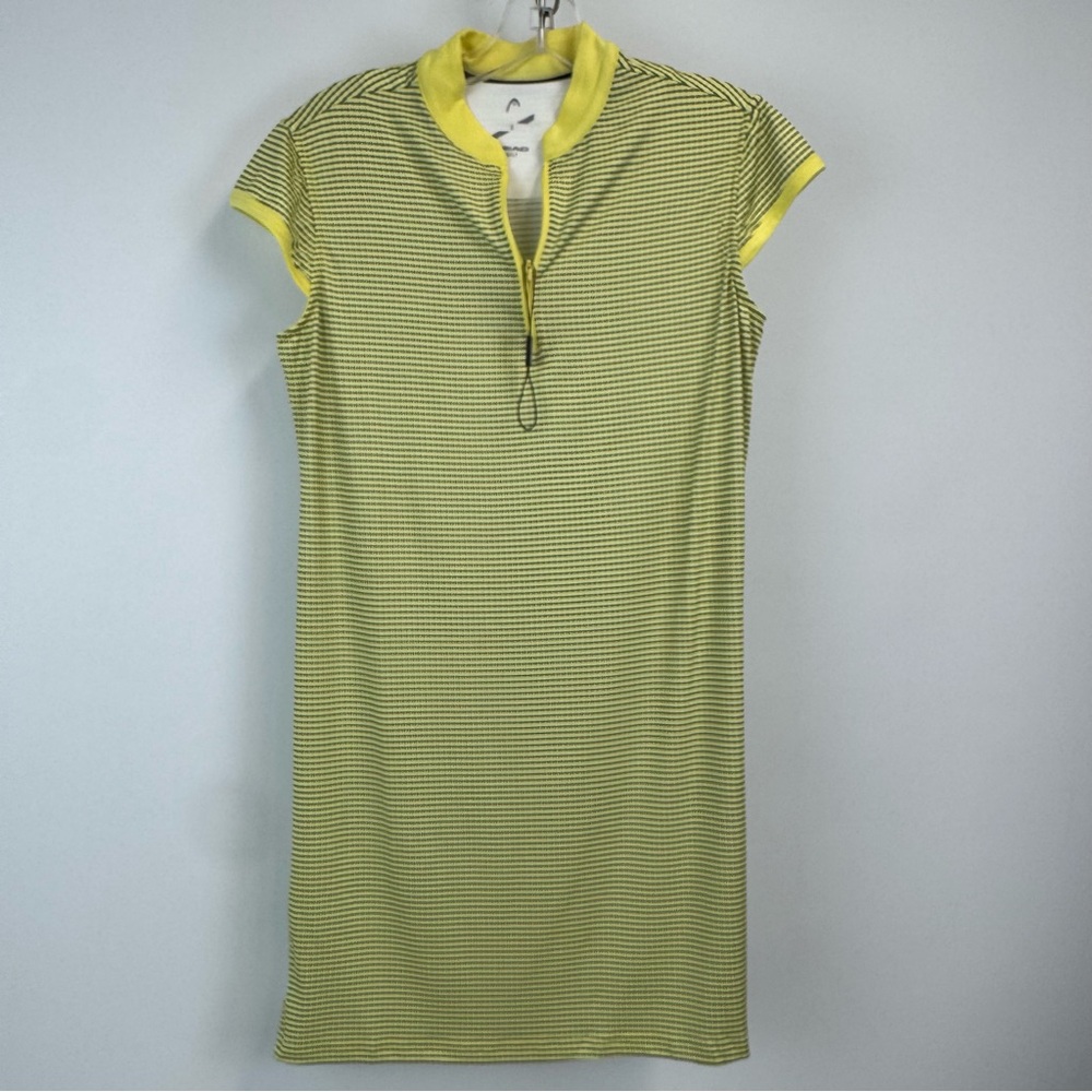 Head Golf Cap Sleeve Dress Yellow/Navy Women's Sz. S‎ NEW